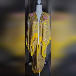 Free People Magic Dance border print kimono